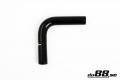 Silikoniletku Musta 90 astetta 0,75'' (19mm) Silikoniletku Musta 90 astetta 0,75'' (19mm)