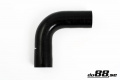 Silikoniletku Musta 90 astetta 1,25'' (32mm) Silikoniletku Musta 90 astetta 1,25'' (32mm)