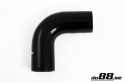 Silikoniletku Musta 90 astetta 2\'\' (51mm) Silikoniletku Musta 90 astetta 2\'\' (51mm)