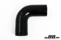 Silikoniletku Musta 90 astetta 2,56'' (65mm) Silikoniletku Musta 90 astetta 2,56'' (65mm)