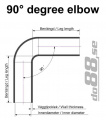 Silikoniletku Musta 90 astetta 2,75'' (70mm) Silikoniletku Musta 90 astetta 2,75'' (70mm)