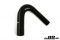 Silikoniletku Musta 135 astetta 0,5 - 0,75'' (13-19mm) Silikoniletku Musta 135 astetta 0,5 - 0,75'' (13-19mm)
