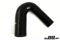 Silikoniletku Musta 135 astetta 1,25 - 1,5'' (32-38mm) Silikoniletku Musta 135 astetta 1,25 - 1,5'' (32-38mm)
