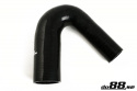 Silikoniletku Musta 135 astetta 1,375 - 2\'\' (35-51mm)