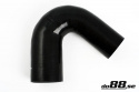 Silikoniletku Musta 135 astetta 2,5 - 3\'\' (63-76mm)