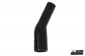 Silikoniletku Musta 25 astetta 0,75 - 1,25\'\' (19-32mm)