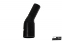 Silikoniletku Musta 25 astetta 2,25 - 3\'\' (57 - 76mm)