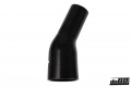 Silikoniletku Musta 25 astetta 2,75 - 3'' (70 - 76mm) Silikoniletku Musta 25 astetta 2,75 - 3'' (70 - 76mm)