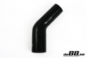Silikoniletku Musta 45 astetta 2 - 2,25\'\' (51 - 57mm) Silikoniletku Musta 45 astetta 2 - 2,25\'\' (51 - 57mm)