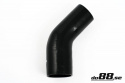 Silikoniletku Musta 45 astetta 3 - 3,125\'\' (76 - 80mm)