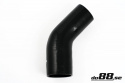 Silikoniletku Musta 45 astetta 3,125 - 3,25\'\' (80-83mm) Silikoniletku Musta 45 astetta 3,125 - 3,25\'\' (80-83mm)