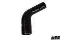Silikoniletku Musta 60 astetta 1,625 - 2\'\' (41-51mm)
