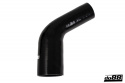 Silikoniletku Musta 60 astetta 2,375 - 3,125\'\' (60 - 80mm)