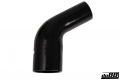 Silikoniletku Musta 60 astetta 2,75 - 3'' (70 - 76mm) Silikoniletku Musta 60 astetta 2,75 - 3'' (70 - 76mm)