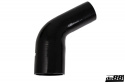 Silikoniletku Musta 60 astetta 3 - 3,125\'\' (76 - 80mm)