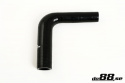 Silikoniletku Musta 90 astetta 0,75 - 1,25\'\' (19-32mm) Silikoniletku Musta 90 astetta 0,75 - 1,25\'\' (19-32mm)