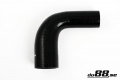 Silikoniletku Musta 90 astetta 1,75 - 2'' (45 - 51mm) Silikoniletku Musta 90 astetta 1,75 - 2'' (45 - 51mm)
