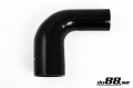 Silikoniletku Musta 90 astetta 2,25 - 3'' (57 - 76mm) Silikoniletku Musta 90 astetta 2,25 - 3'' (57 - 76mm)