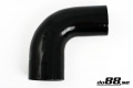 Silikoniletku Musta 90 astetta 2,75 - 3,25'' (70-83mm) Silikoniletku Musta 90 astetta 2,75 - 3,25'' (70-83mm)