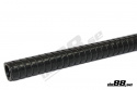 Silikoniletku Musta Joustava 0,75\'\' (19mm)