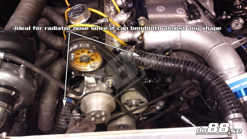 Silikoniletku Musta Joustava 2,375'' (60mm)