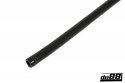 Silikoniletku Musta Joustava sileä 0,625\'\' (16mm)