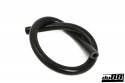Silikoniletku Musta Joustava sileä 0,625\'\' (16mm)