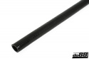 Silikoniletku Musta Joustava sileä 1,25\'\' (32mm)