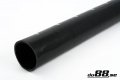 Silikoniletku Suora Musta 4,5'' (114mm) Silikoniletku Suora Musta 4,5'' (114mm)