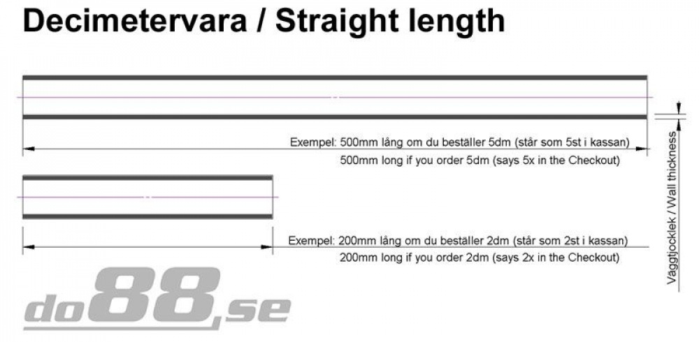 Silikoniletku Suora Musta 4,5\'\' (114mm) Silikoniletku Suora Musta 4,5\'\' (114mm)