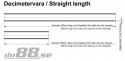 Silikoniletku Suora Musta 1,625\'\' (41mm)