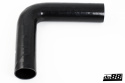 Silikoniletku Musta 90 astetta pitkällä jalalla 3\'\' (76mm) Silikoniletku Musta 90 astetta pitkällä jalalla 3\'\' (76mm)