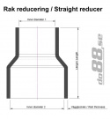 Silikoniletku Musta 1,5 - 1,625\'\' (38-41mm)