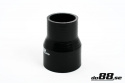 Silikoniletku Musta 2,25 - 3\'\' (57-76mm)
