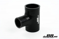 Silikoniletku Musta T 2'' + 1,25'' (51+32mm) Silikoniletku Musta T 2'' + 1,25'' (51+32mm)