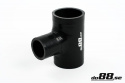 Silikoniletku Musta T 2,125\'\' + 1,25\'\' (54+32mm)