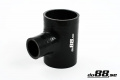 Silikoniletku Musta T 2,5'' + 2'' (63+51mm) Silikoniletku Musta T 2,5'' + 2'' (63+51mm)