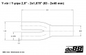 Y-putki 2,5\'\' - 2x1,875\'\' (63 - 2x48mm) Y-putki 2,5\'\' - 2x1,875\'\' (63 - 2x48mm)