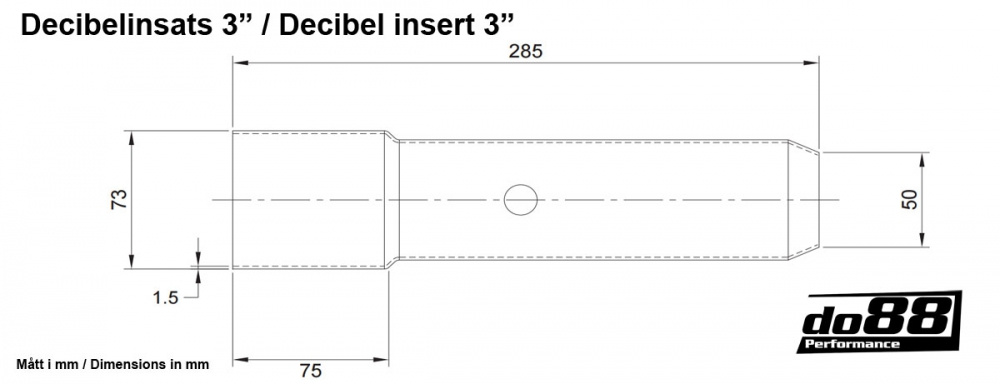 Desibeli vaimennin 3\'\' (76mm) Desibeli vaimennin 3\'\' (76mm)