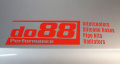 Punainen do88 tarra 300x75mm Punainen do88 tarra 300x75mm