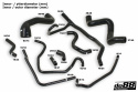 Porsche 968 Jäähdytinletkut, Musta Porsche 968 Jäähdytinletkut, Musta